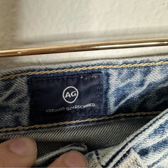 AG Adriano Goldschmied VintageWide Straight Leg Jeans Stone Wash Distressed‎ - Picture 4 of 7